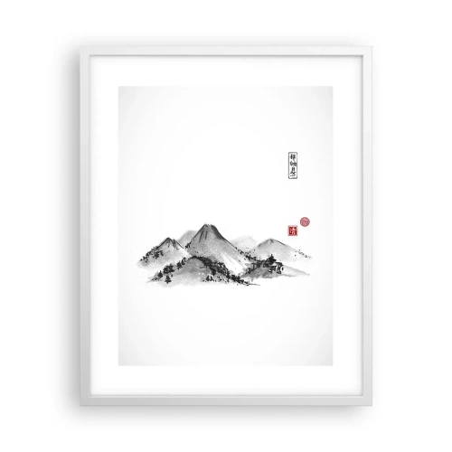 Affisch i vit ram - Bortom fjällen - 40x50 cm