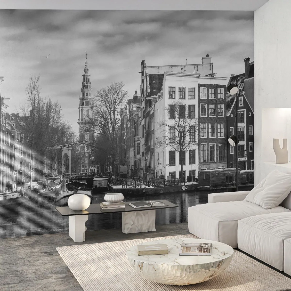 Fototapet Premium Sand - Amsterdam stämning - Stad, amsterdam, Arkitektur - 100x70 cm