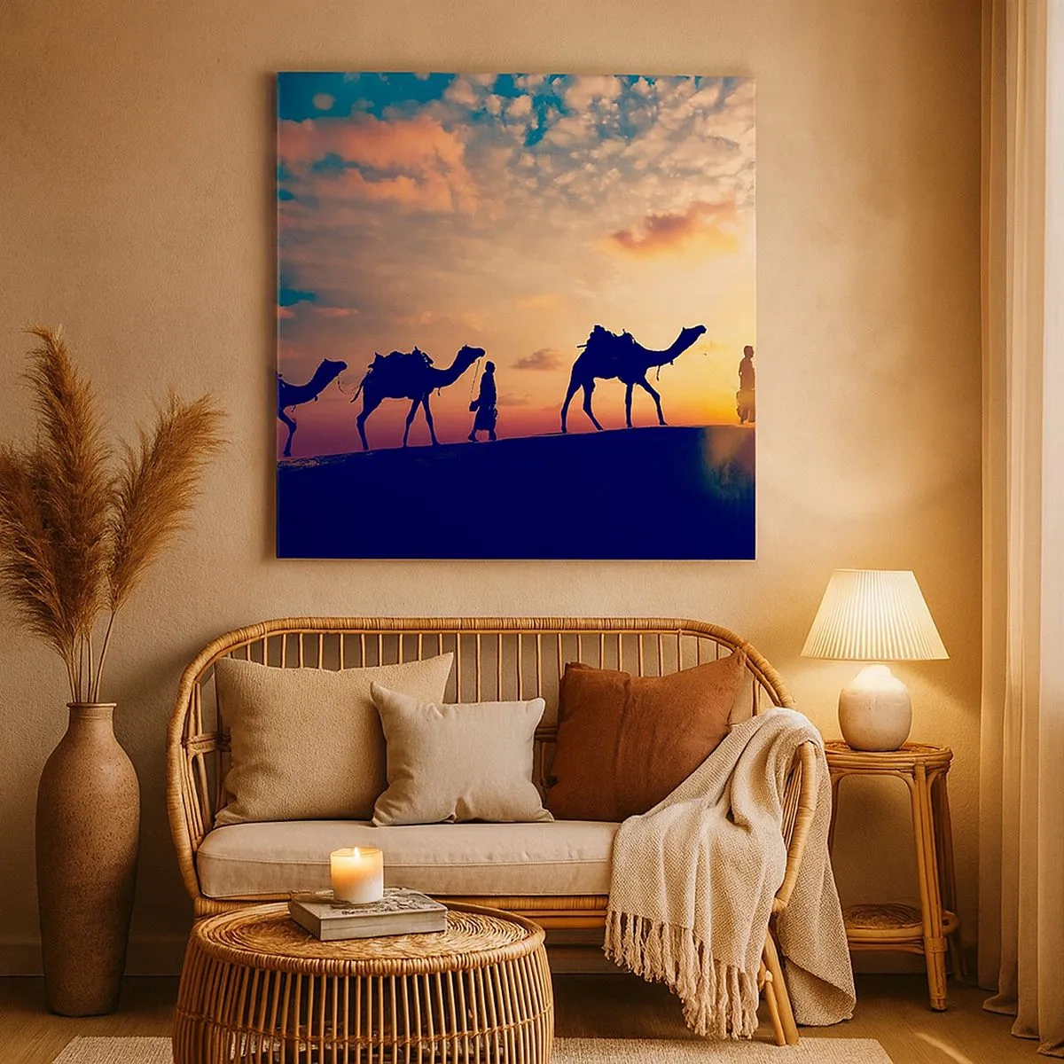 Canvastavla - Bild på duk - Orientens hemliga ande - 30x30 cm