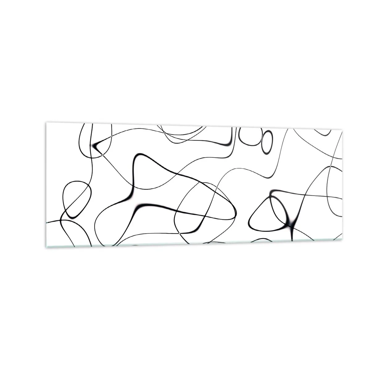 Glastavla - Bild på glas - Livets stigar, ödets tur - 140x50 cm