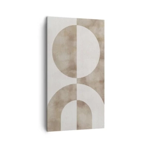 Canvastavla - Bild på duk - Likheter och skillnader - 45x80 cm