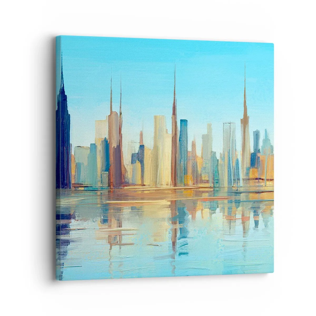 Canvastavla - Bild på duk - Solig metropol - 30x30 cm