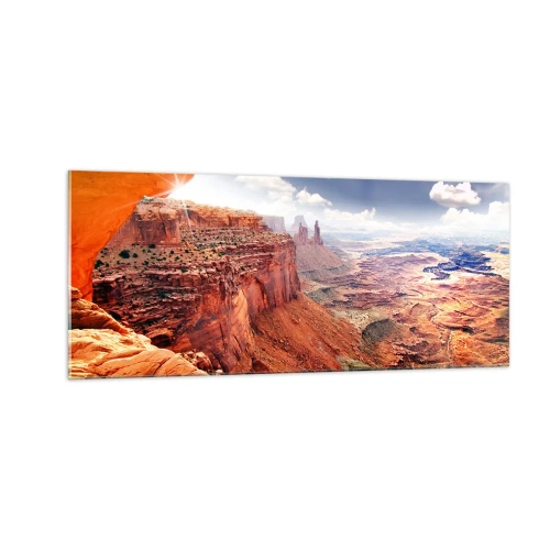 Glastavla - Bild på glas - Skapat av naturen - 100x40 cm