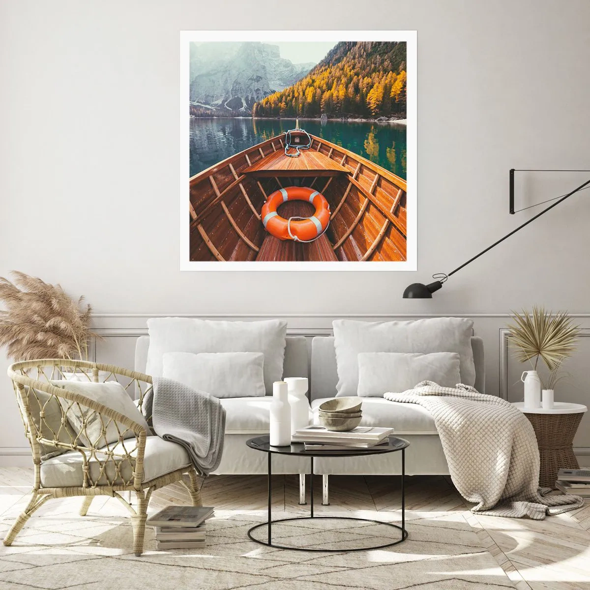 Affisch - Utflykt i fjällen - 50x50 cm