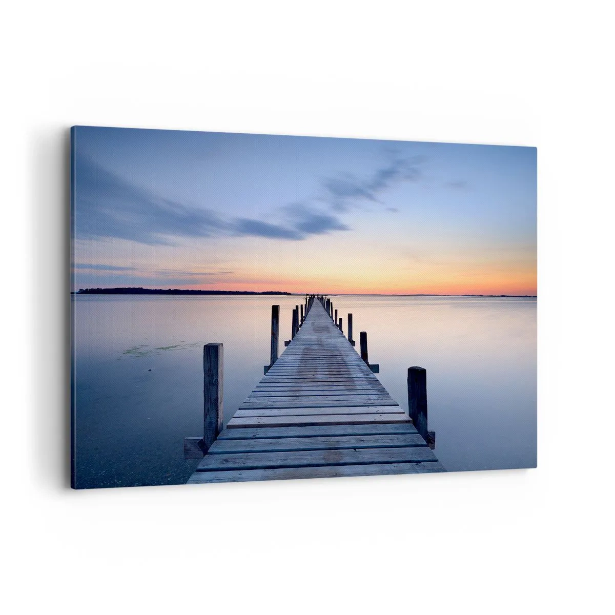 Canvastavla - Bild på duk - Klara solnedgångens ro - 120x80 cm