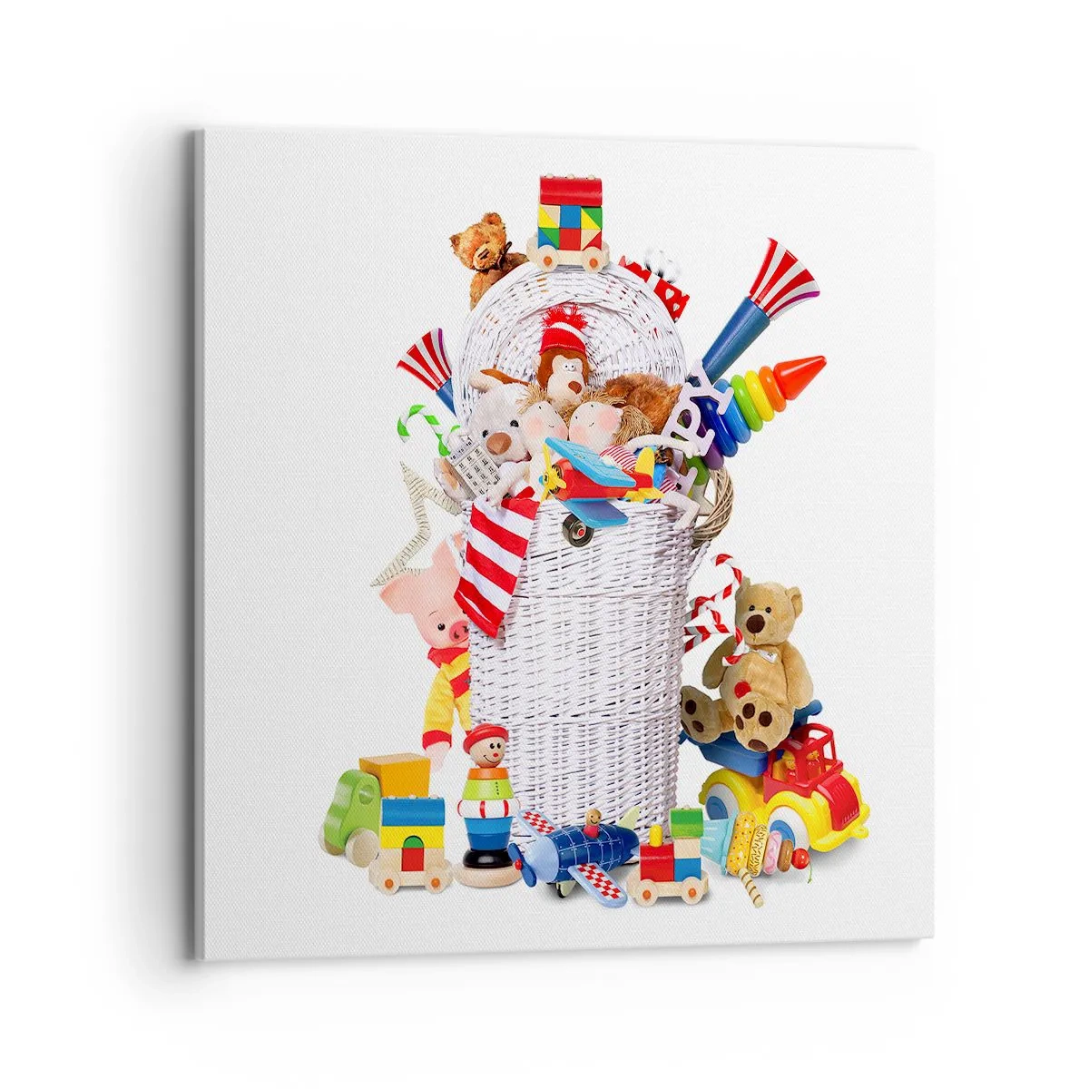 Canvastavla - Bild på duk - Småttingens skatter - 70x70 cm