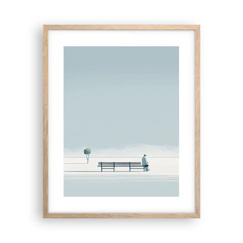 Affisch i ram av ljusek - Ja, jag väntar. - 40x50 cm