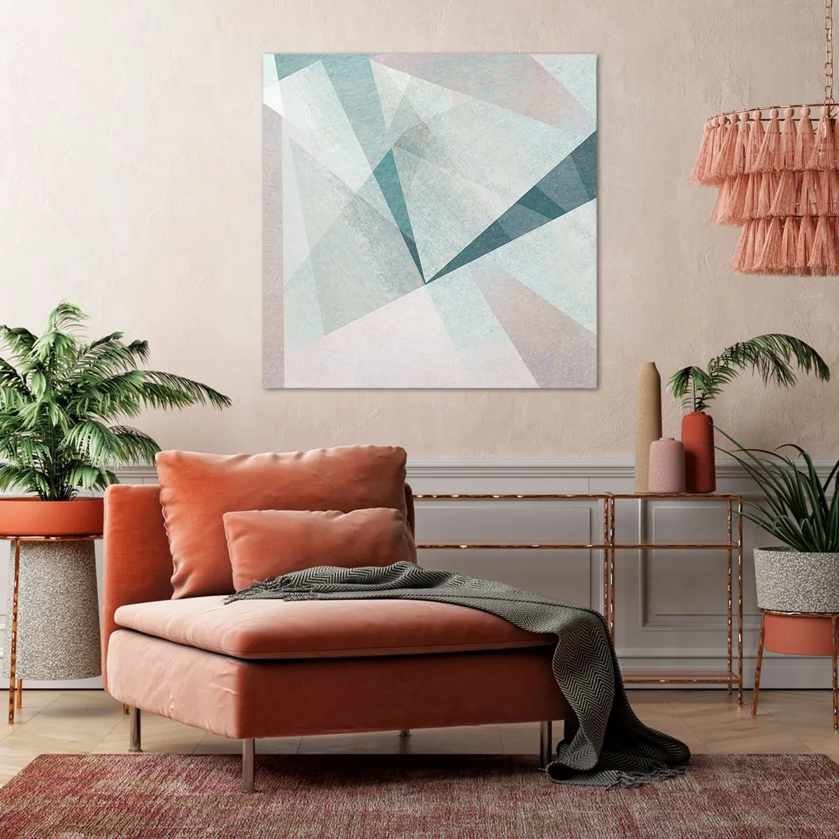 Canvastavla - Bild på duk - Lugnt trots dynamiskt - 70x70 cm