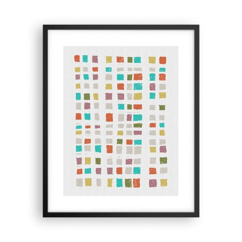 Affisch i svart ram - Ett okänt spel - 40x50 cm