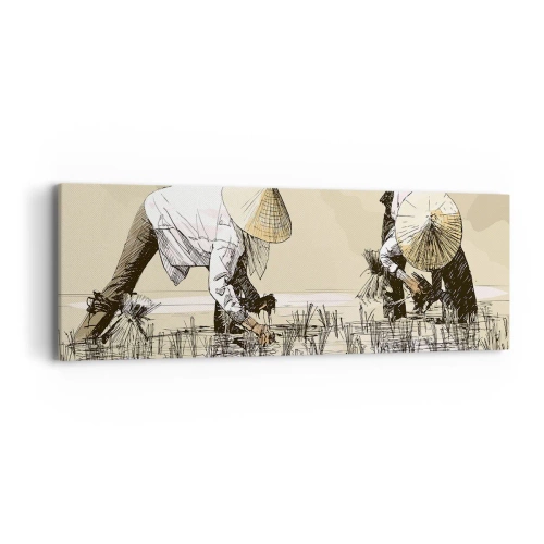 Canvastavla - Bild på duk - Lyckad skörd - 90x30 cm
