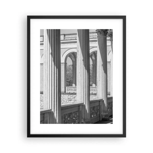 Affisch i svart ram - Solig arkad - 40x50 cm