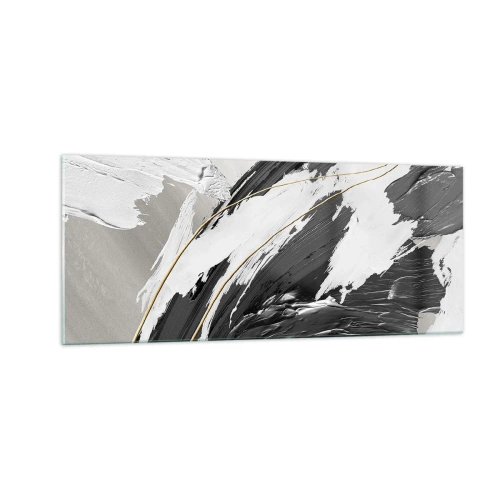 Glastavla - Bild på glas - Storslagen abstraktion - 100x40 cm