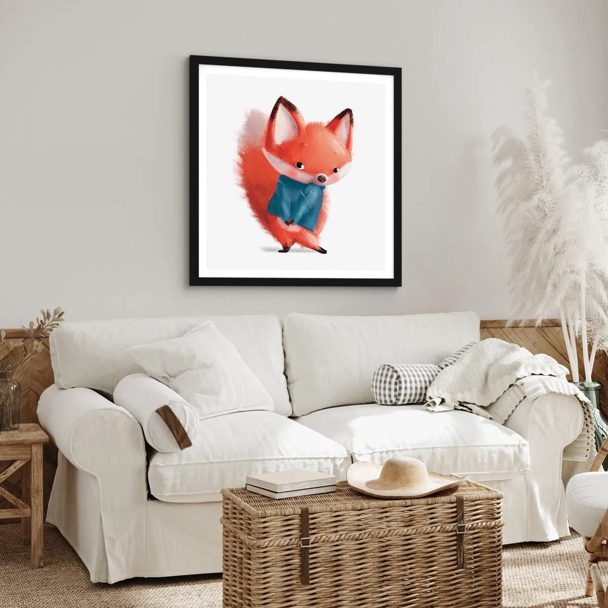 Affisch i svart ram - Ser jag bra ut? - 60x60 cm