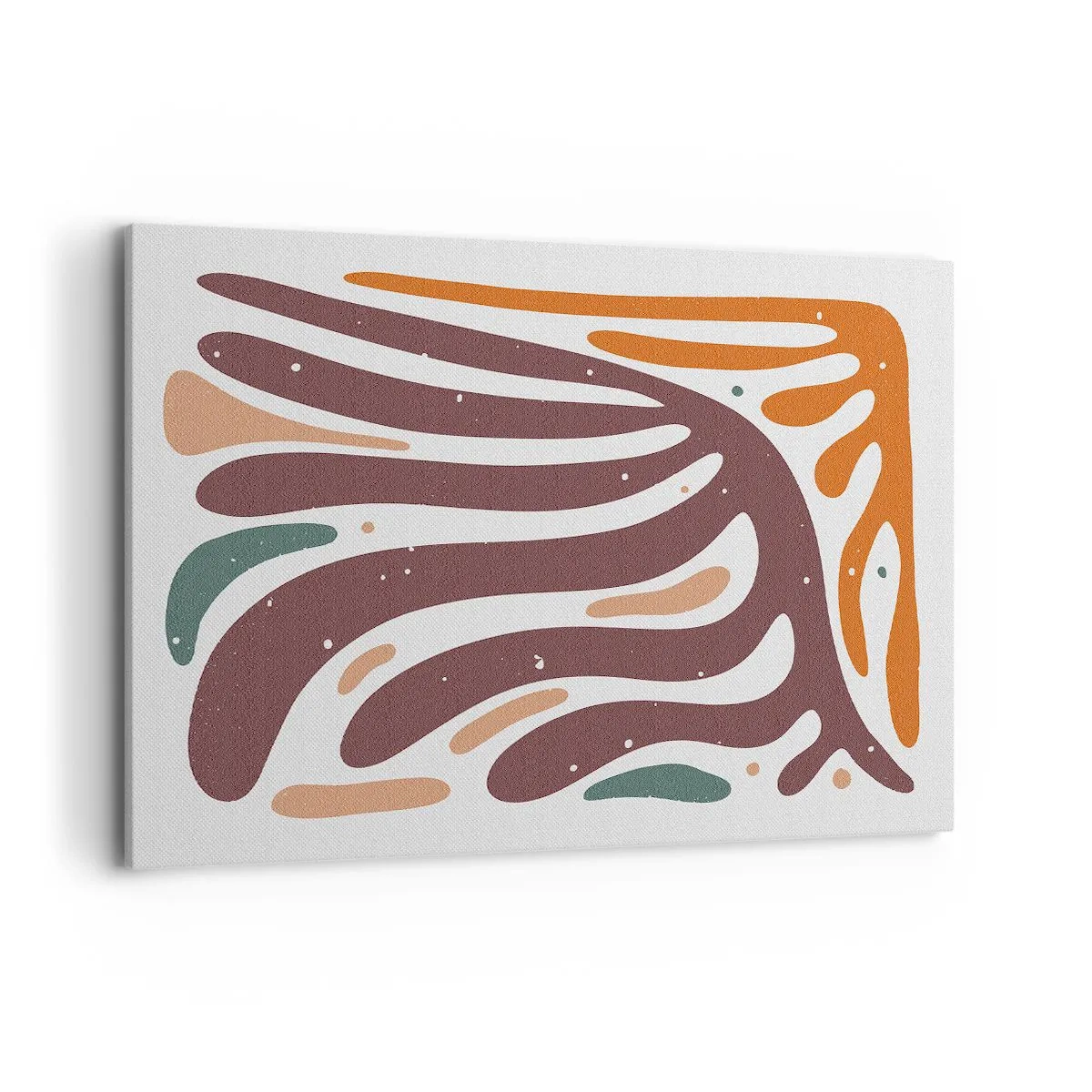 Canvastavla - Bild på duk - Strålande organisk komposition - 100x70 cm