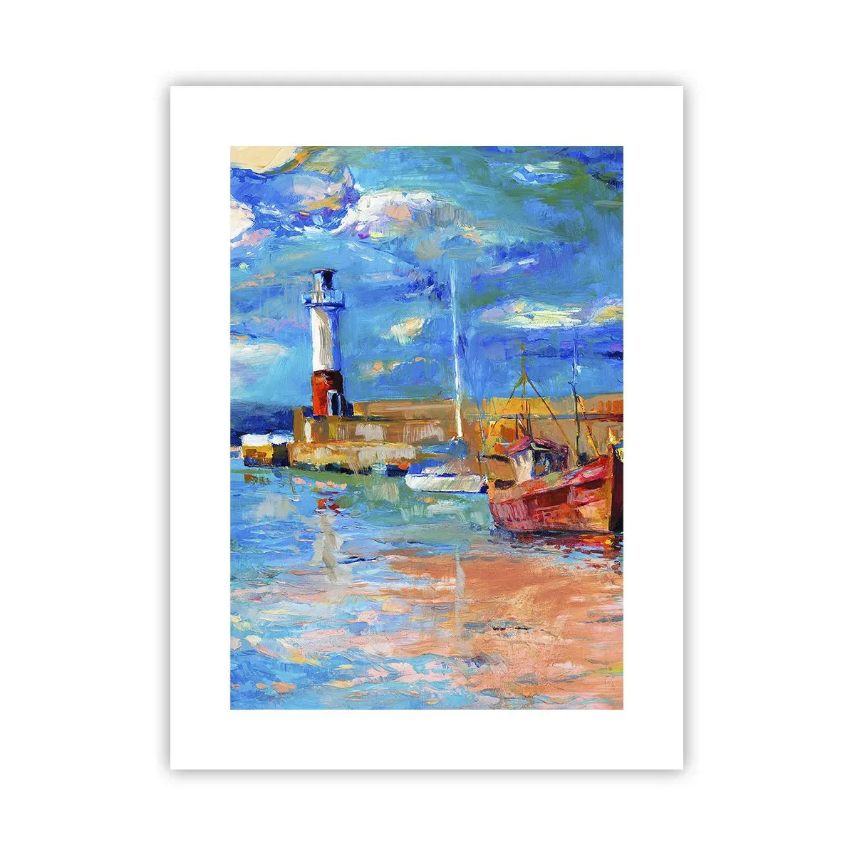 Affisch - Eftermiddag i regnbågsviken - 30x40 cm