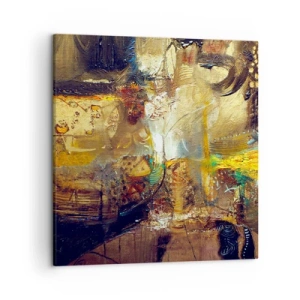 Canvastavla - Bild på duk - Kallt, varmare, hett - 50x50 cm