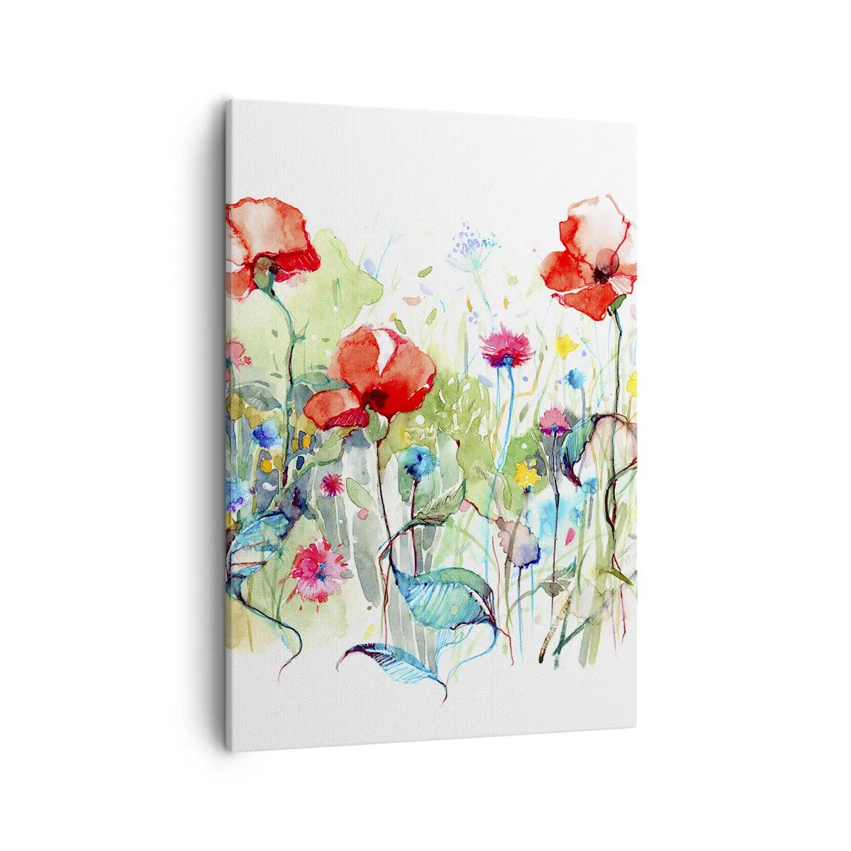 Canvastavla - Bild på duk - Majblommande äng - 50x70 cm
