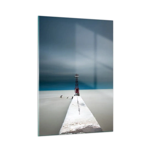 Glastavla - Bild på glas - Möta det oändliga - 50x70 cm