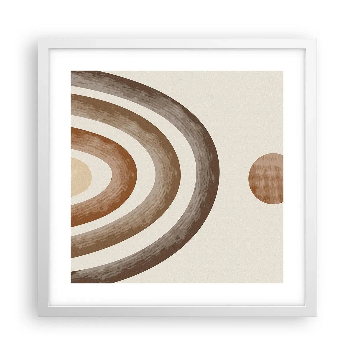 Affisch i vit ram - I den avlägsna galaxen - 40x40 cm