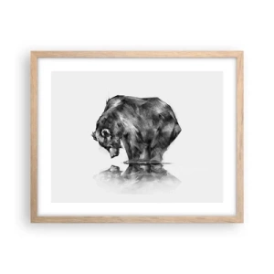 Affisch i ram av ljusek - Roligt att se någon närstående - 50x40 cm