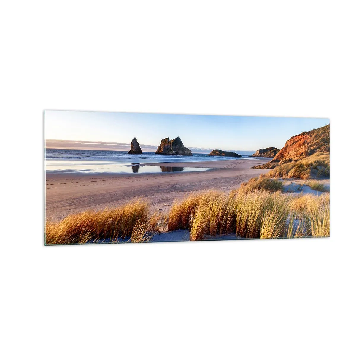 Glastavla - Bild på glas - För fredssökare - 100x40 cm