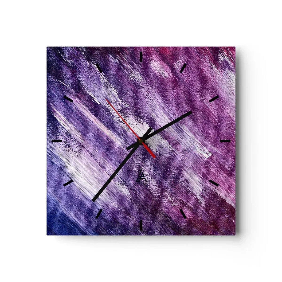 Väggklocka - Klocka på glas - När solig vind blåser - 30x30 cm