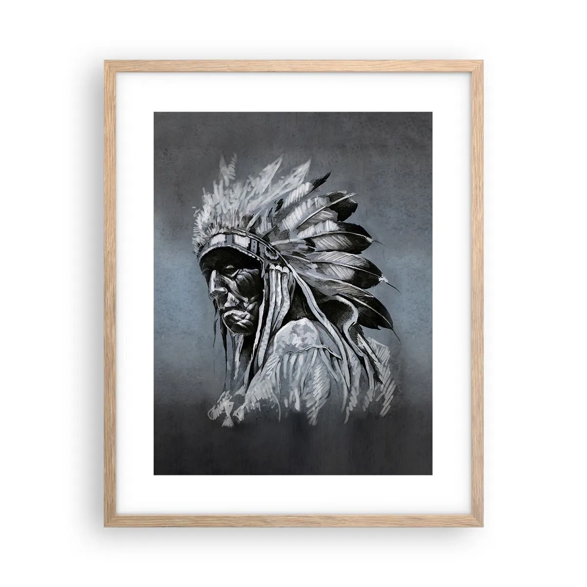 Affisch i ram av ljusek - Tillbaka till rötterna - 40x50 cm