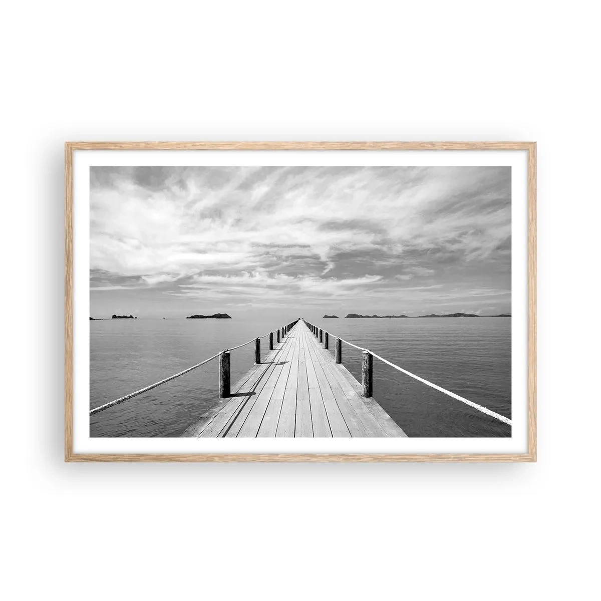 Affisch i ram av ljusek - Kanske en resa... - 91x61 cm