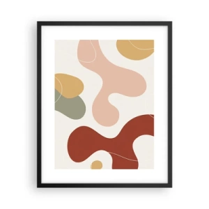 Affisch i svart ram - Ornamental zig-zack? - 40x50 cm