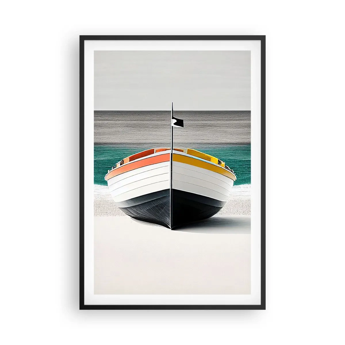 Affisch i svart ram - På sin plats - 61x91 cm