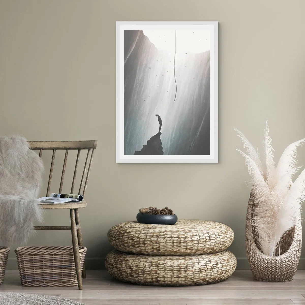 Affisch i vit ram - Det finns alltid en väg ut - 70x100 cm