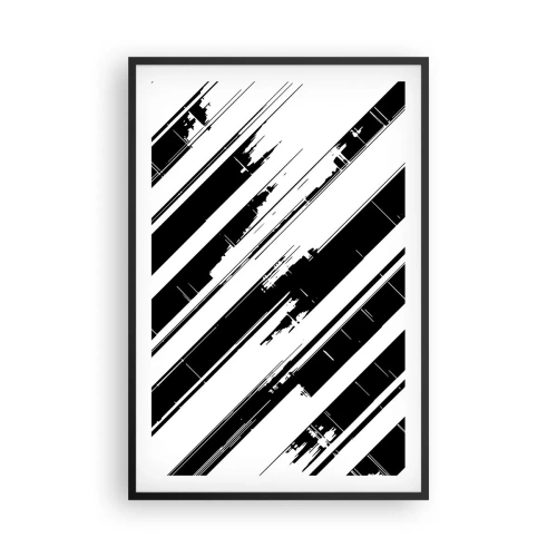Affisch i svart ram - Intensiv och dynamisk komposition - 61x91 cm