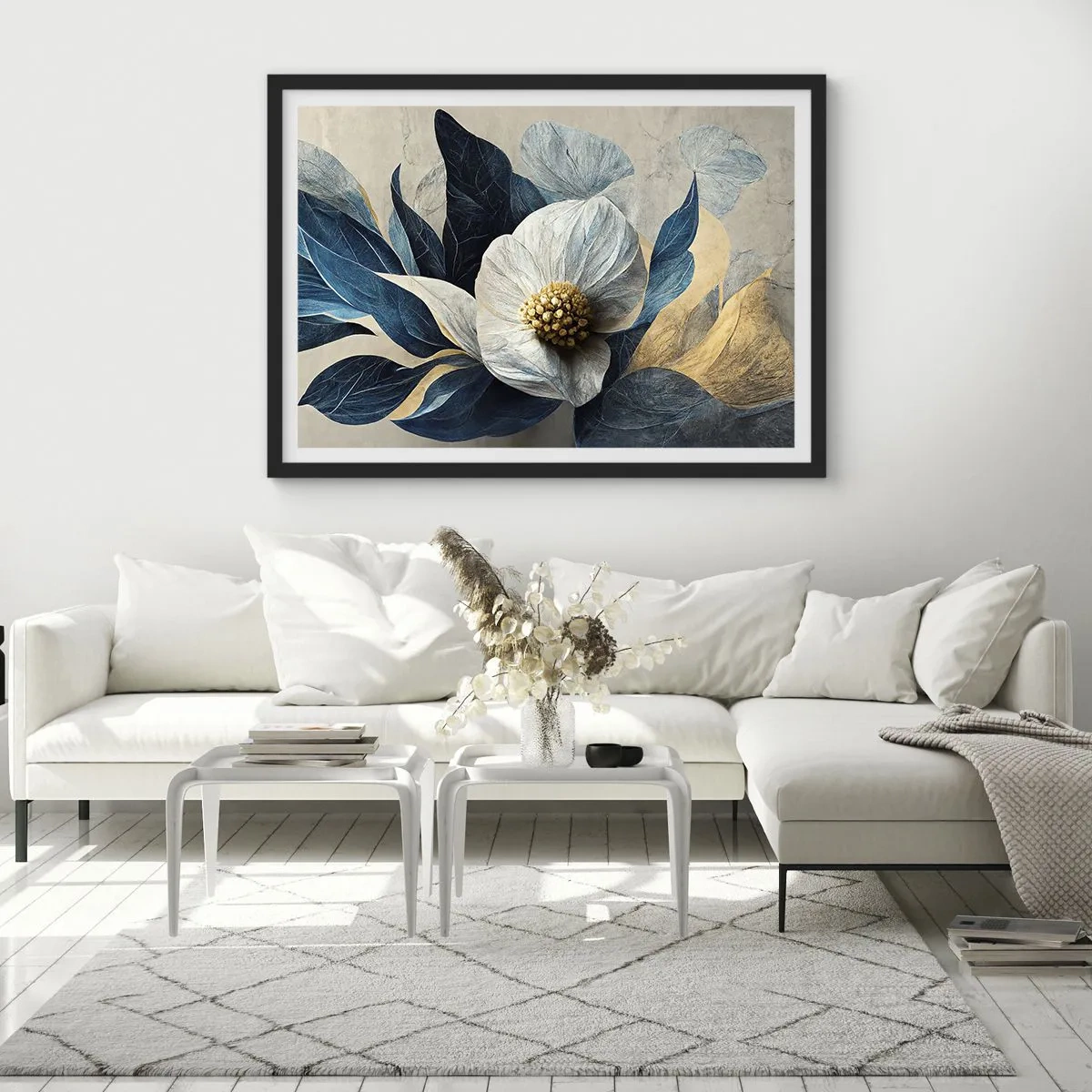 Affisch i svart ram - Har ett hjärta av guld - 70x50 cm