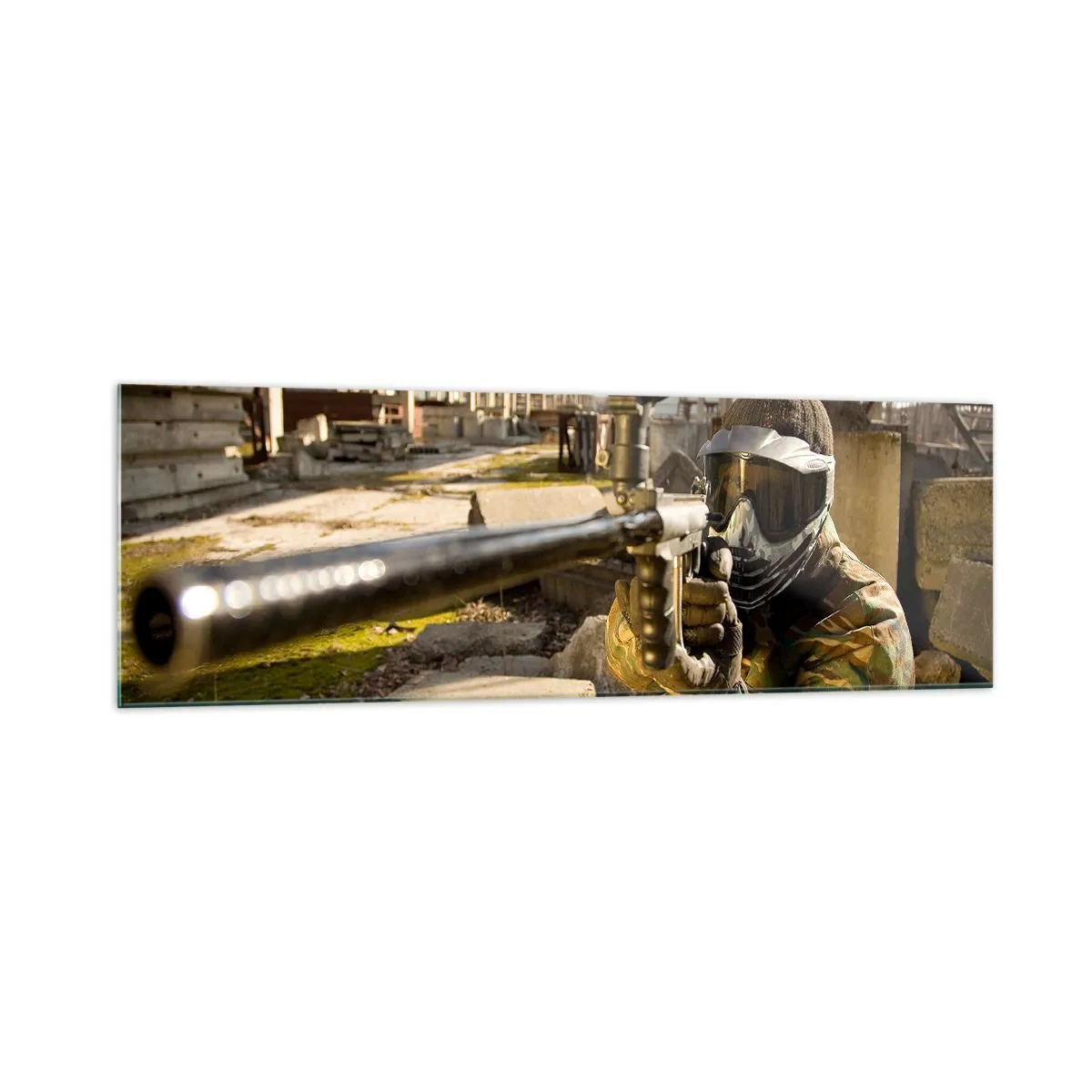 Glastavla - Bild på glas - Du kan också bli hjälte - 160x50 cm