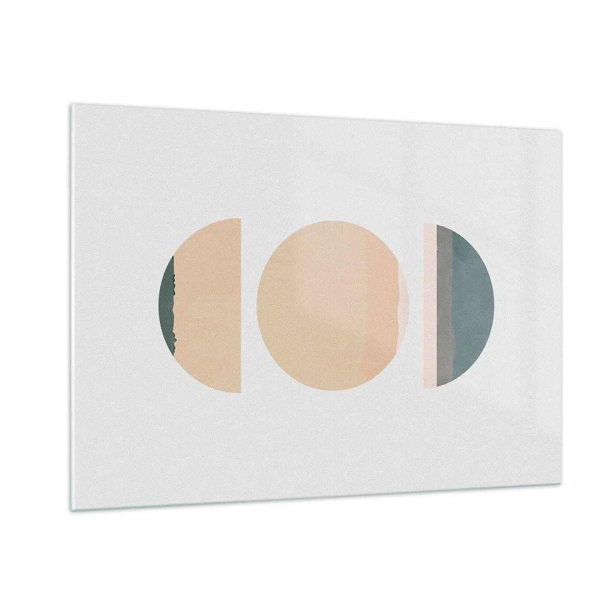 Glastavla - Bild på glas - Hjul efter hjul - 100x70 cm