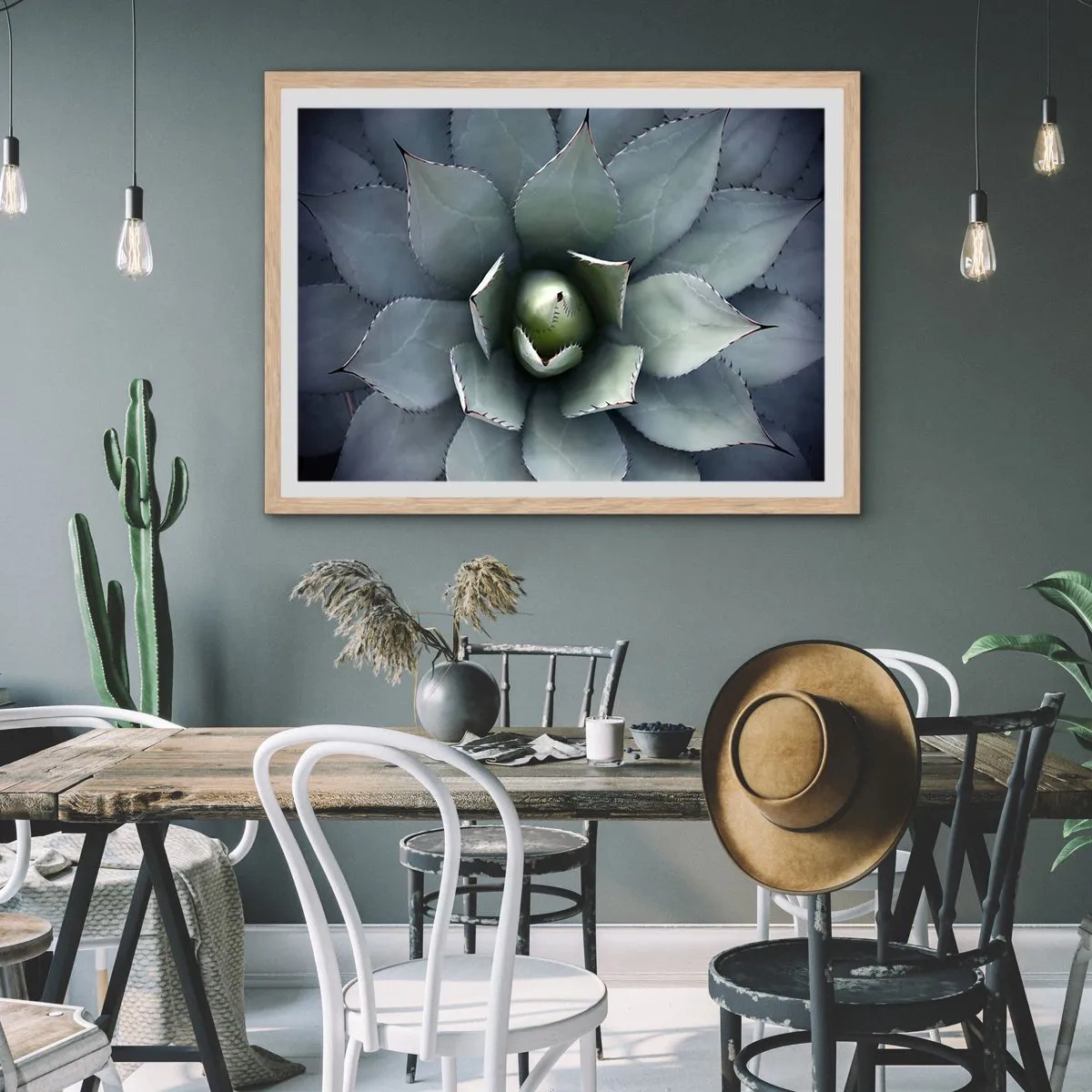 Affisch i ram av ljusek - Lockar och varnar - 100x70 cm