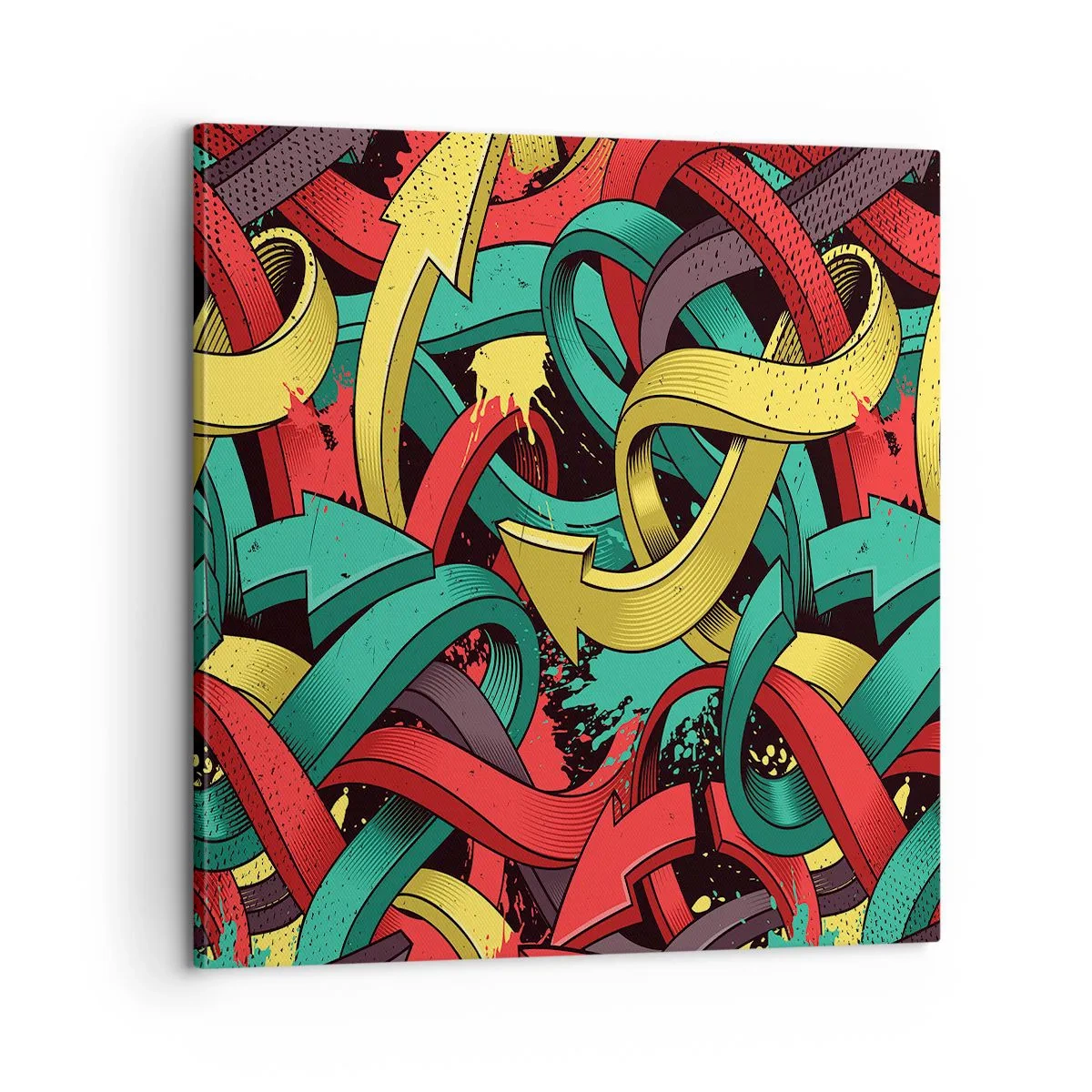 Canvastavla - Bild på duk - Vilken väg till målet? - 60x60 cm