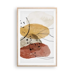 Affisch i ram av ljusek - Lätta och transparenta som luften - 61x91 cm