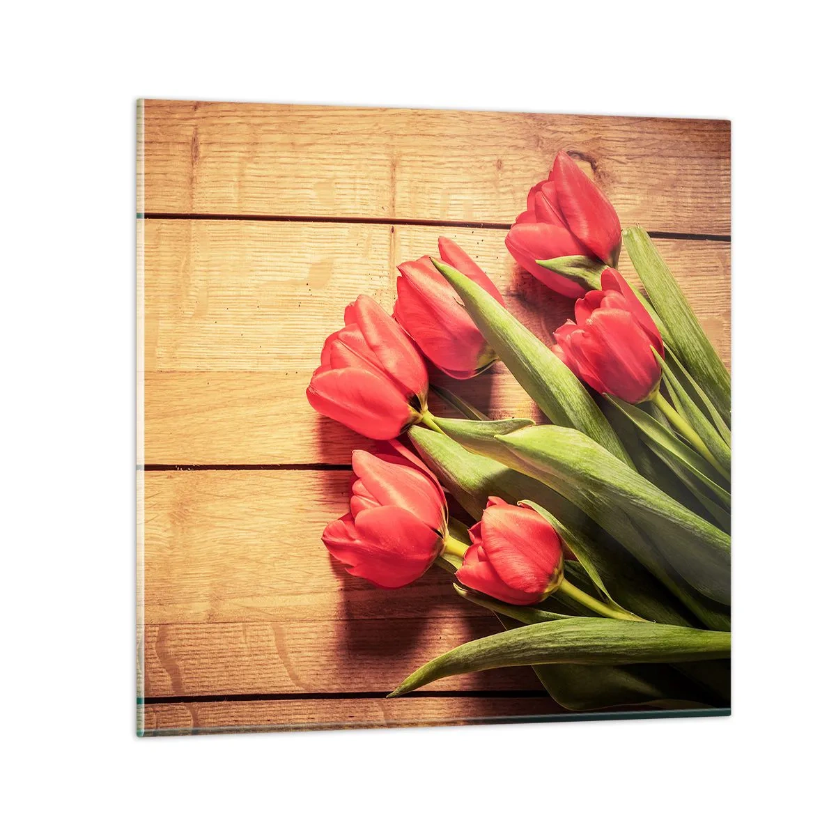 Glastavla - Bild på glas - Vårförklaran - 60x60 cm