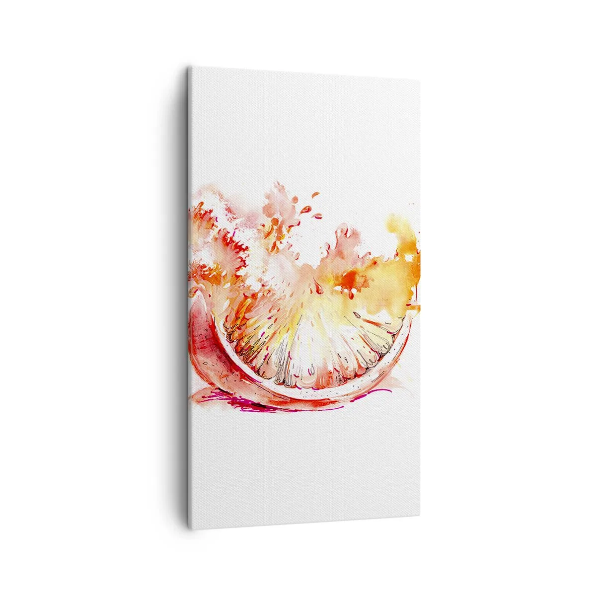 Canvastavla - Bild på duk - Saftig uppfriskning - 45x80 cm