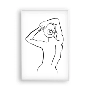 Affisch i vit ram - Akten på morgonen - 61x91 cm