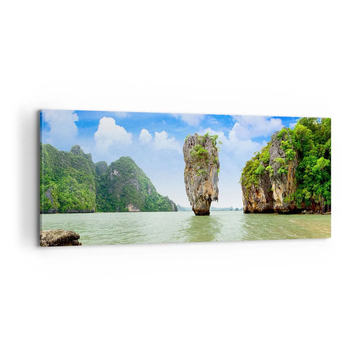 Canvastavla - Bild på duk - Naturens bergsunder - 100x40 cm