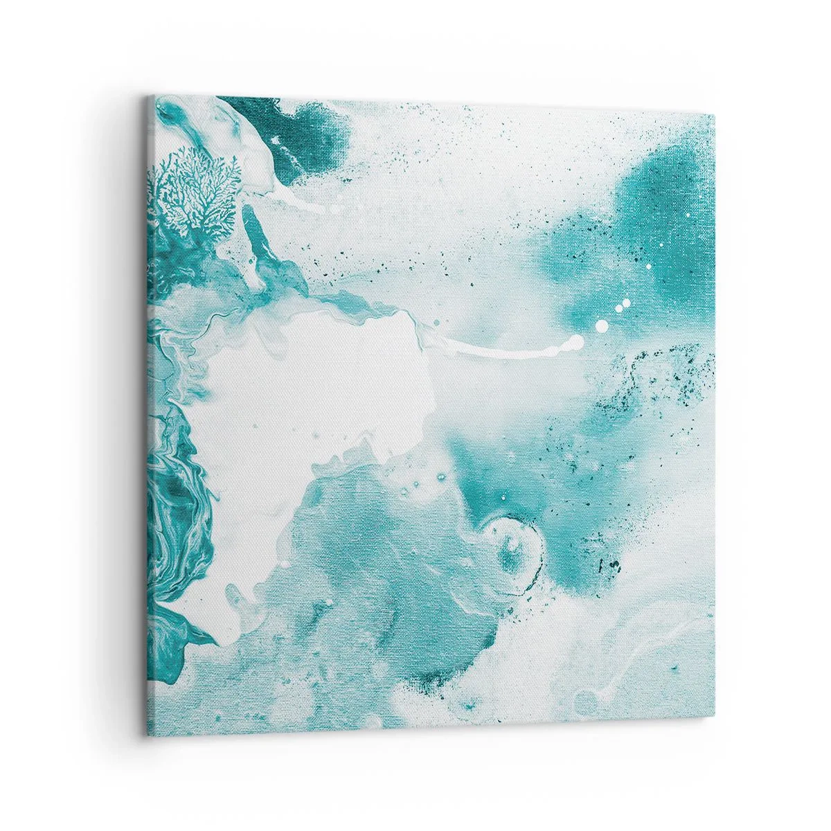 Canvastavla - Bild på duk - Blåa laguner - 50x50 cm