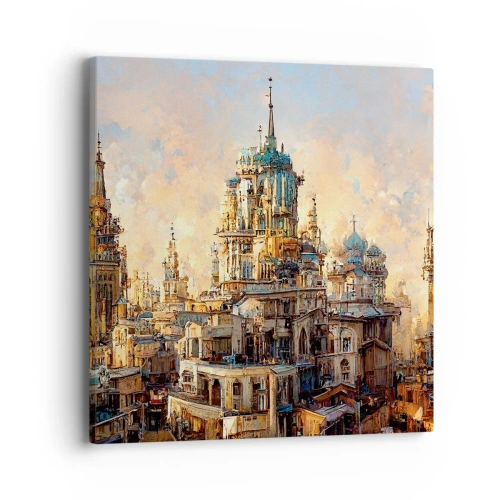 Canvastavla - Bild på duk - Städernas stad - 40x40 cm