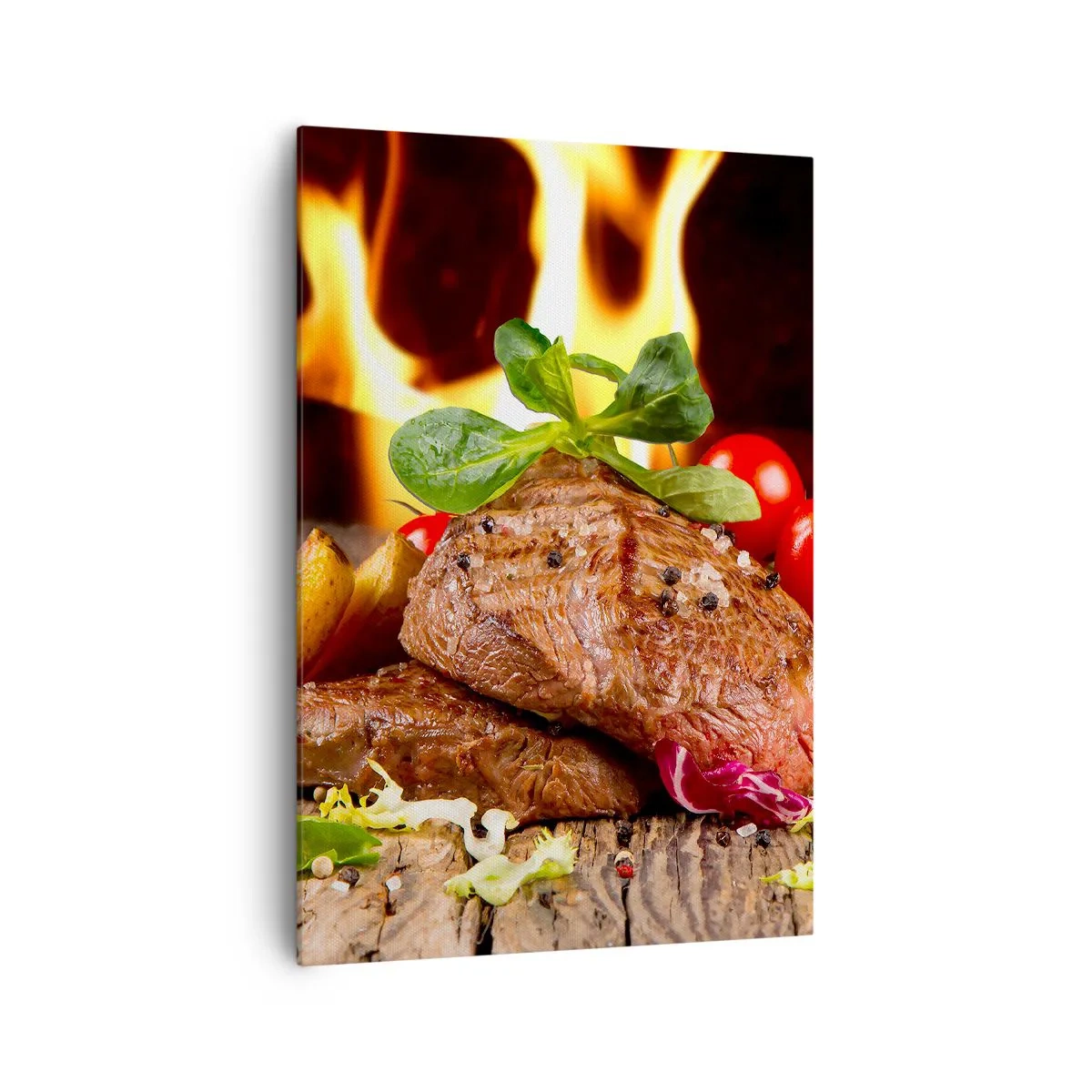 Canvastavla - Bild på duk - Framtrollad med glöd - 70x100 cm