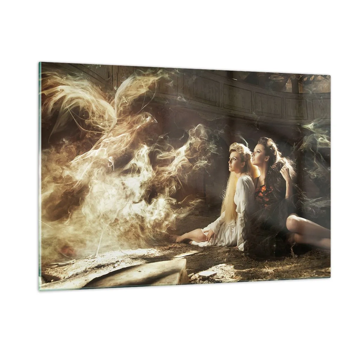 Glastavla - Bild på glas - Och så blev det poesi - 120x80 cm