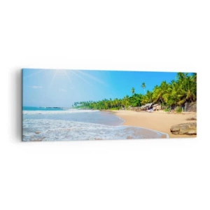 Canvastavla - Bild på duk - Exotisk plats för dig - 140x50 cm