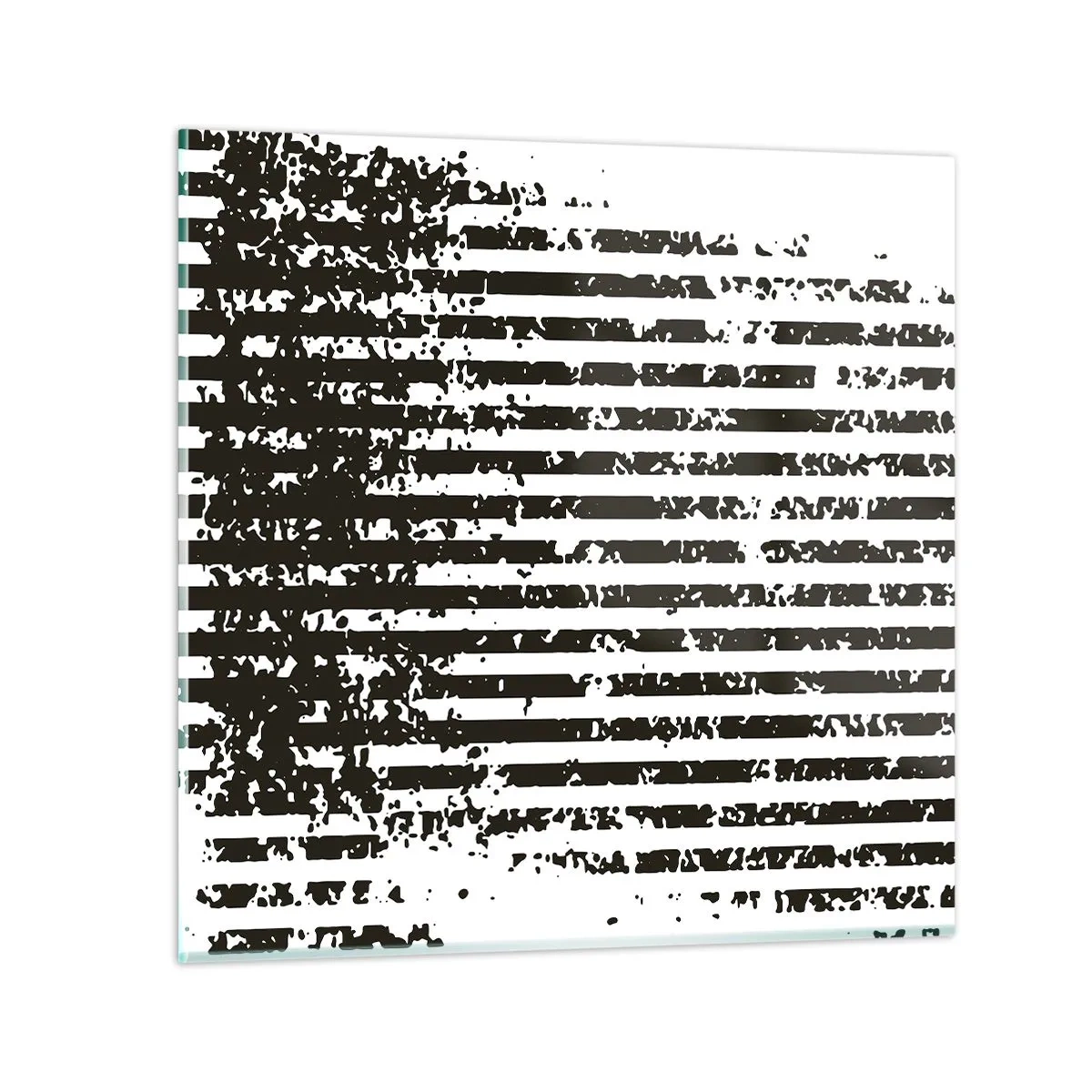 Glastavla - Bild på glas - Rytm och brus - 60x60 cm