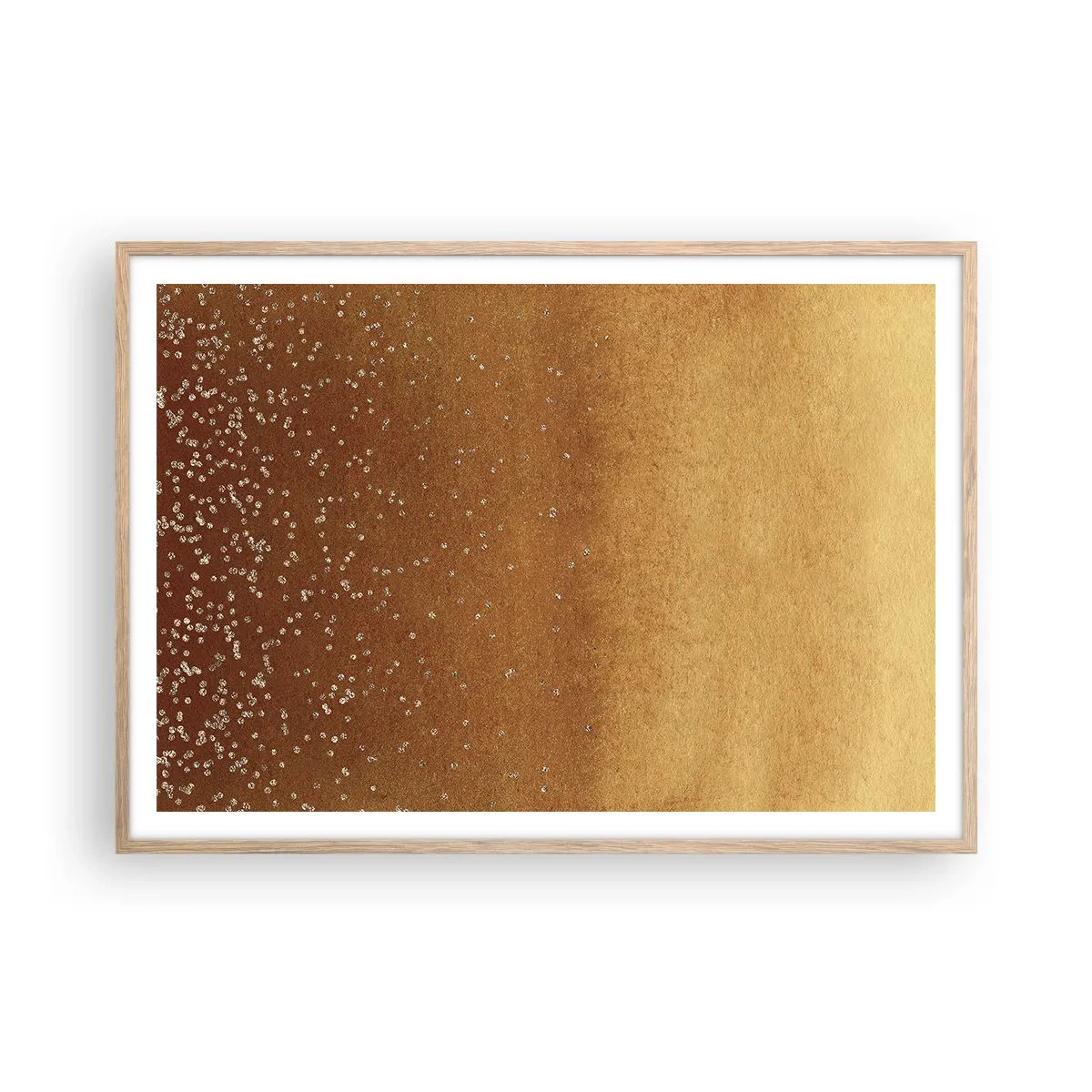 Affisch i ram av ljusek - Ljusets födsel - 100x70 cm