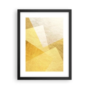 Affisch i svart ram - Geometriskt väder - 30x40 cm